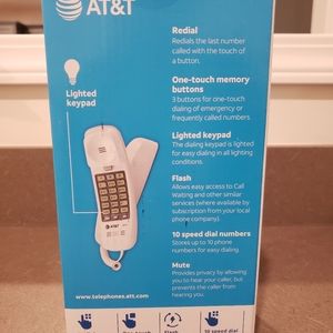 AT&T 210 Basic Trimline Corded Phone